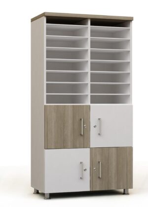 Dört Kapaklı On Altı Gözlü Dolap