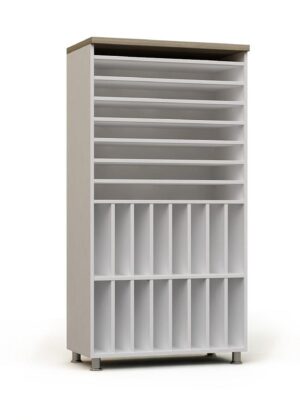 Sekiz Gözlü On Dört Dikmeli Açık Raflı Dolap