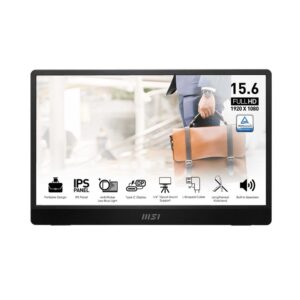 MSI 15.6'' PRO MP161 E2U 4Ms 60Hz FHD IPS TAŞINABİLİR MONİTÖR