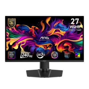 MSI 26,5'' MAG 273QP QD-OLED X24 0.03Ms(GTG) 240Hz WQHD QD-OLED GAMING MONİTÖR