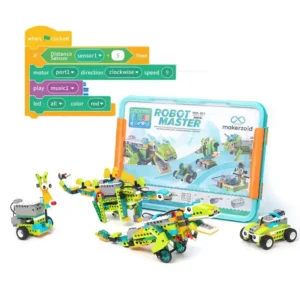 Makerzoid 200-in-1 Scratch Jr Kodlama Robot Kiti – STEM Eğitim Seti (Premium)