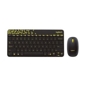 LOGITECH MK240 KABLOSUZ KLAVYE MOUSE SET-SARI/SİYAH